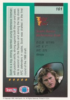 1992 Wild Card #101 Scott Davis Back
