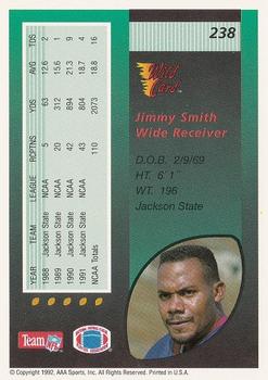 1992 Wild Card #238 Jimmy Smith Back