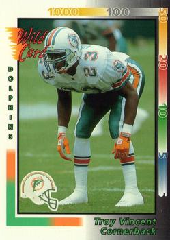 1992 Wild Card #358 Troy Vincent Front