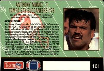1993 Action Packed #161 Anthony Munoz Back