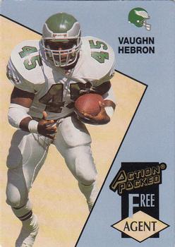 1993 Action Packed #219 Vaughn Hebron Front