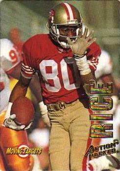 1993 Action Packed - Moving Targets #MT10 Jerry Rice Front