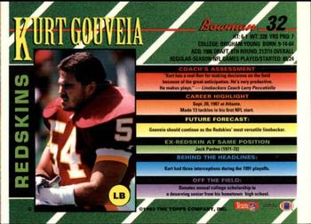 1993 Bowman #32 Kurt Gouveia Back