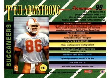 1993 Bowman #99 Tyji Armstrong Back