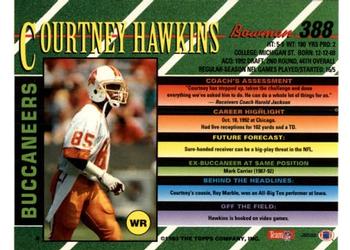 1993 Bowman #388 Courtney Hawkins Back