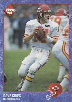 1993 Collector's Edge #107 Dave Krieg Front