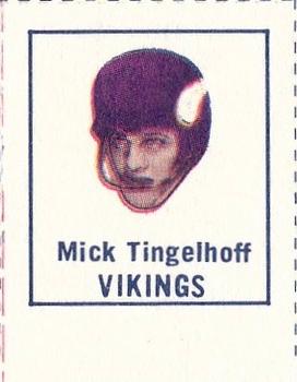 1966 American Oil All-Pro #NNO Mick Tingelhoff Front