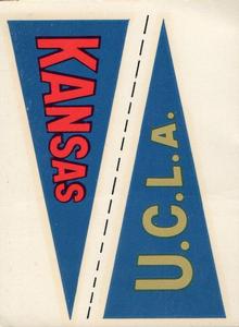 1960 Fleer - College Pennant Decals #NNO Kansas / U.C.L.A. Front