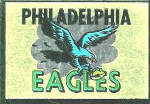 1960 Topps - Metallic Stickers #NNO Philadelphia Eagles Front