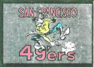 1960 Topps - Metallic Stickers #NNO San Francisco 49ers Front