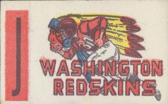 1961 Topps - Flocked Stickers #NNO Washington Redskins J Front