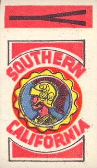 1961 Topps - Flocked Stickers #NNO USC Trojans Y Front