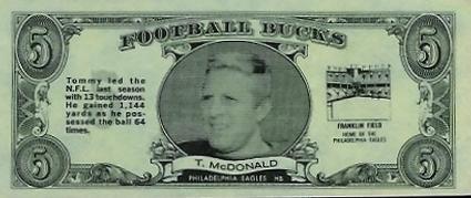 1962 Topps - Bucks #28 Tommy McDonald Front
