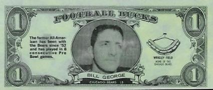 1962 Topps - Bucks #32 Bill George Front