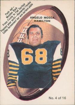 1970 O-Pee-Chee CFL - Push-Outs #4 Angelo Mosca Front