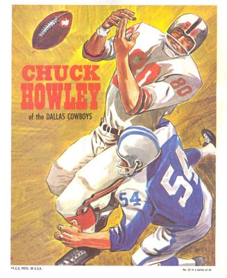 1970 Topps - Posters #23 Chuck Howley Front