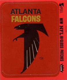 1977 Fleer Team Action - Stickers (Hi-Gloss Patches) #NNO Atlanta Falcons Logo Front