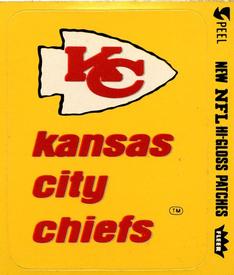 1978 Fleer Team Action - Stickers (Hi-Gloss Patches) #NNO Kansas City Chiefs Logo Front