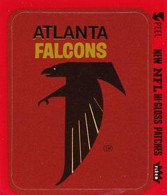 1978 Fleer Team Action - Stickers (Hi-Gloss Patches) #NNO Atlanta Falcons Logo Front