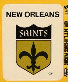 1978 Fleer Team Action - Stickers (Hi-Gloss Patches) #NNO New Orleans Saints Logo Front