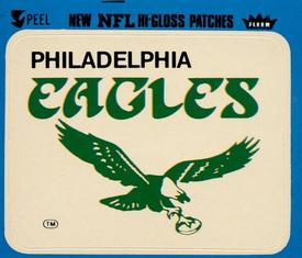 1978 Fleer Team Action - Stickers (Hi-Gloss Patches) #NNO Philadelphia Eagles Logo Front