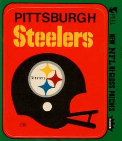 1978 Fleer Team Action - Stickers (Hi-Gloss Patches) #NNO Pittsburgh Steelers Helmet Front