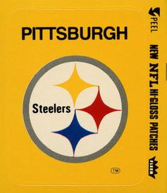 1978 Fleer Team Action - Stickers (Hi-Gloss Patches) #NNO Pittsburgh Steelers Logo Front
