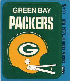 1978 Fleer Team Action - Stickers (Hi-Gloss Patches) #NNO Green Bay Packers Helmet Front