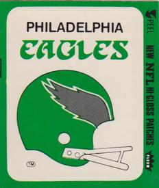 1978 Fleer Team Action - Stickers (Hi-Gloss Patches) #NNO Philadelphia Eagles Helmet Front