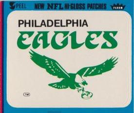 1978 Fleer Team Action - Stickers (Hi-Gloss Patches) #NNO Philadelphia Eagles Logo Front