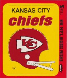 1979 Fleer Team Action - Stickers (Hi-Gloss Patches) #NNO Kansas City Chiefs Helmet Front