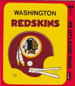 1979 Fleer Team Action - Stickers (Hi-Gloss Patches) #NNO Washington Redskins Helmet Front