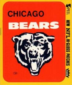 1979 Fleer Team Action - Stickers (Hi-Gloss Patches) #NNO Chicago Bears Logo Front