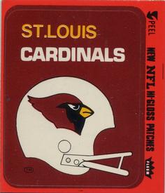 1979 Fleer Team Action - Stickers (Hi-Gloss Patches) #NNO St. Louis Cardinals Helmet Front