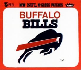 1980 Fleer Team Action - Stickers (Hi-Gloss Patches) #NNO Buffalo Bills Logo Front