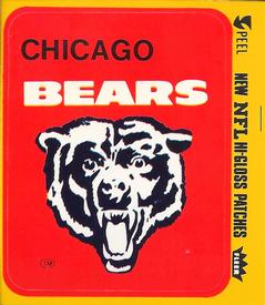 1980 Fleer Team Action - Stickers (Hi-Gloss Patches) #NNO Chicago Bears Logo Front