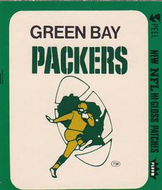 1980 Fleer Team Action - Stickers (Hi-Gloss Patches) #NNO Green Bay Packers Logo Front