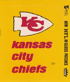 1980 Fleer Team Action - Stickers (Hi-Gloss Patches) #NNO Kansas City Chiefs Logo Front