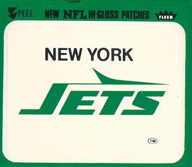 1980 Fleer Team Action - Stickers (Hi-Gloss Patches) #NNO New York Jets Logo Front