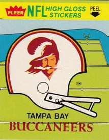 1981 Fleer Team Action - High-Gloss Stickers #NNO Tampa Bay Buccaneers Helmet Front