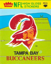 1981 Fleer Team Action - High-Gloss Stickers #NNO Tampa Bay Buccaneers Logo Front