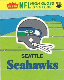 1981 Fleer Team Action - High-Gloss Stickers #NNO Seattle Seahawks Logo Front