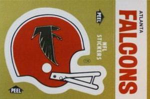 1982 Fleer Team Action - Stickers #NNO Atlanta Falcons Helmet Front