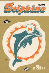 1982 Fleer Team Action - Stickers #NNO Miami Dolphins Logo Front