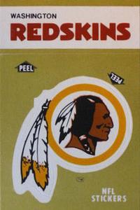 1982 Fleer Team Action - Stickers #NNO Washington Redskins Logo Front