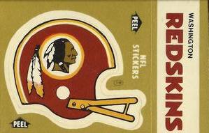 1982 Fleer Team Action - Stickers #NNO Washington Redskins Helmet Front