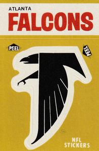 1983 Fleer Team Action - Stickers #NNO Atlanta Falcons Logo Front