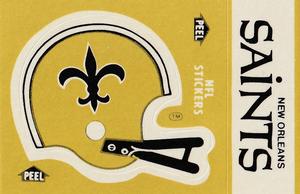 1983 Fleer Team Action - Stickers #NNO New Orleans Saints Helmet Front