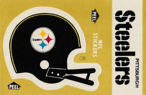 1983 Fleer Team Action - Stickers #NNO Pittsburgh Steelers Helmet Front
