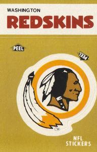 1983 Fleer Team Action - Stickers #NNO Washington Redskins Logo Front
